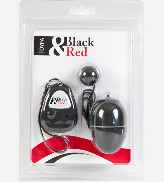 Чёрный вибронабор с пультом ДУ для вагинально-клиторальной стимуляции - анодированный пластик (ABS)