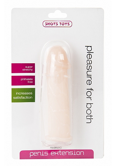 Телесная насадка-реалистик на пенис Extension - 13 см. - силикон