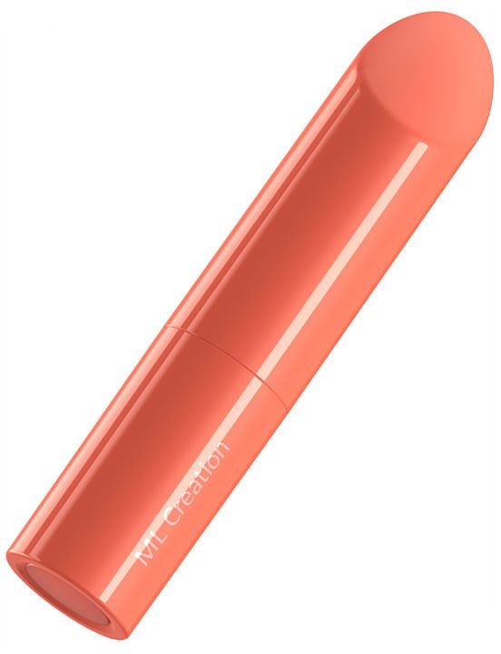 Оранжевый мини-вибратор Love Bullet - 8,4 см. - анодированный пластик (ABS)