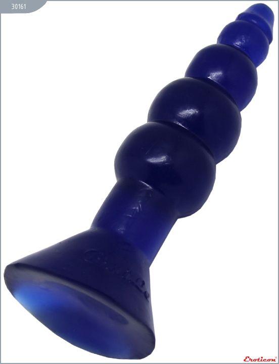 Синяя анальная ёлочка - 17 см. от Intimcat