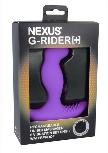 Фиолетовый вибромассажер простаты Nexus G-Rider+ - 12,6 см. - силикон