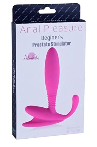 Розовый стимулятор простаты Beginner P-Spot Massager - 12 см. - силикон