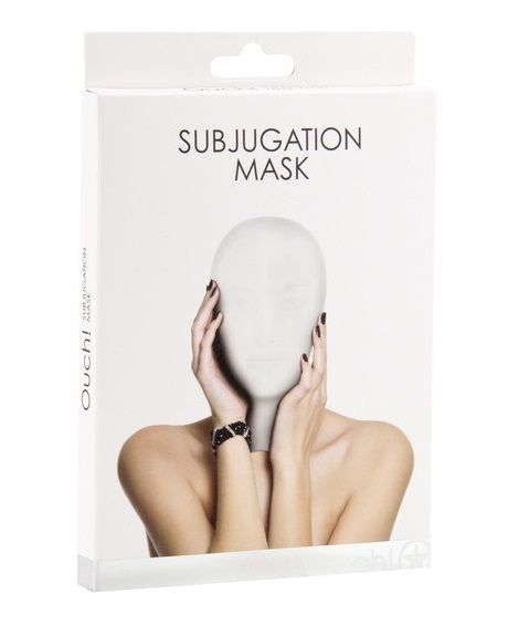 Белая маска на лицо Subjugation Mask - 100% спандекс