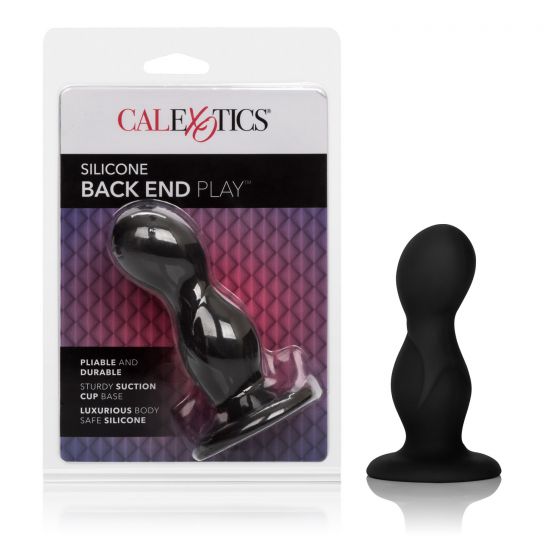 Черный анальный стимулятор Silicone Back End Play - 10,75 см. California Exotic Novelties