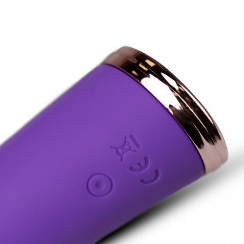 Фиолетовый вибратор-кролик The Queen Thrusting Vibrator - 29 см. - фото 7