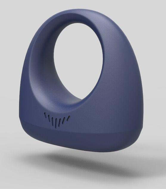 Синее эрекционное smart-кольцо MAGIC MOTION DANTE - силикон