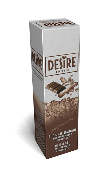 Интимный гель-лубрикант DESIRE с ароматом шоколада - 60 мл.