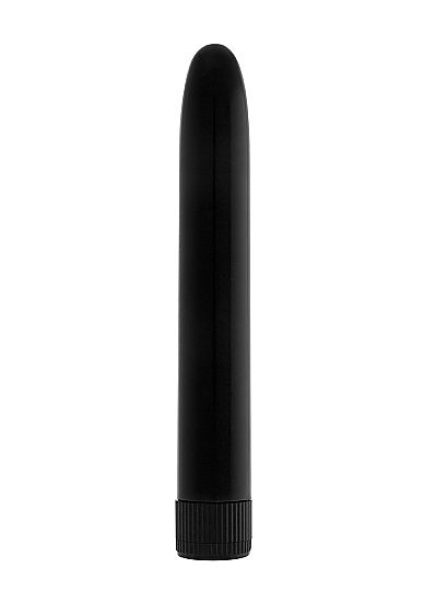 Чёрный вибратор Super Vibe - 17,5 см.