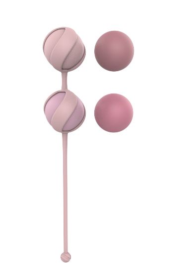 Набор из 4 розовых вагинальных шариков Valkyrie - силикон