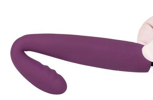 Фиолетовый вибратор Cici с гнущейся головкой - 18,2 см. Svakom