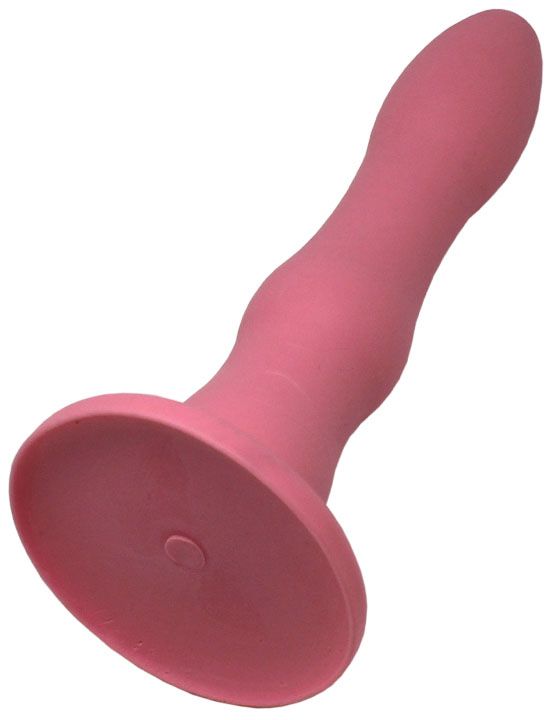 Розовый анальный фаллоимитатор на присоске - 15,5 см. от Intimcat