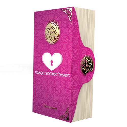 Розовый рельефный вибратор MAGIC TALES SECRET HEART - 21 см. от Intimcat