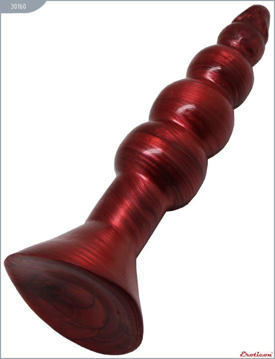 Бордовая анальная ёлочка - 17 см. от Intimcat
