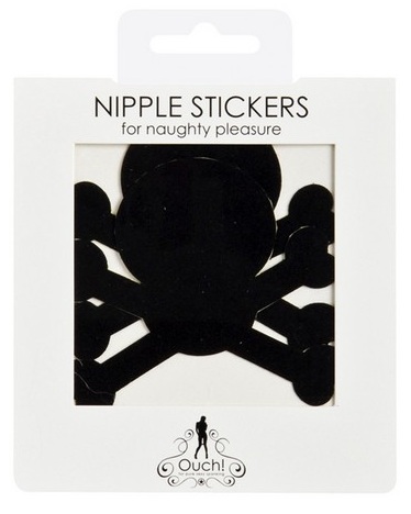Украшение на соски  Nipple Stickers в форме черепов - 