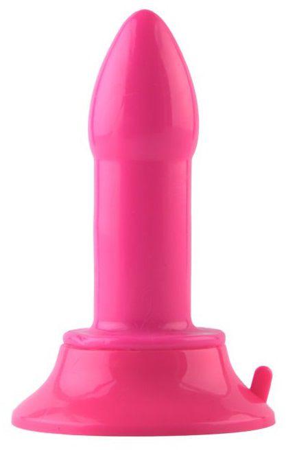 Розовая анальная втулка с широким основанием POPO Pleasure - 11,9 см. - термопластичный эластомер (TPE)