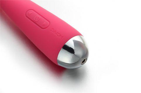 Розовый вибростимулятор Mini Emma с гнущейся головкой-шаром - 16,5 см. - силикон