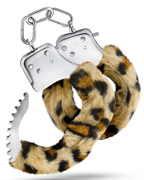 Леопардовые игровые наручники Cuffs от Intimcat