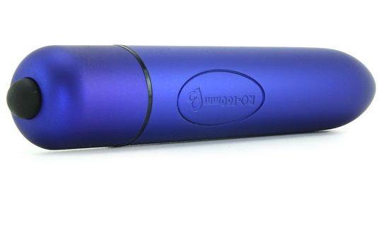 Синий вибратор RO-160 - 16 см. - анодированный пластик (ABS)