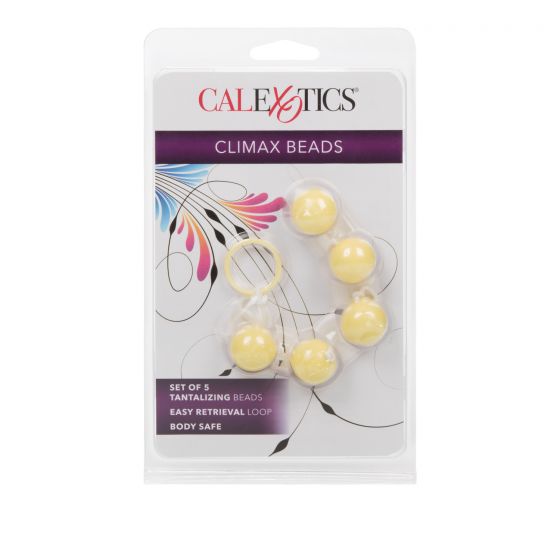 Цветные анальные бусы Climax Beads - анодированный пластик (ABS)