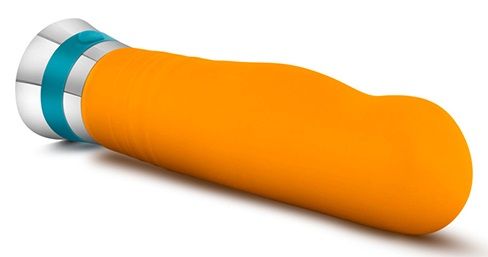 Оранжевый вибромассажер LUCENT - 17,2 см. от Intimcat