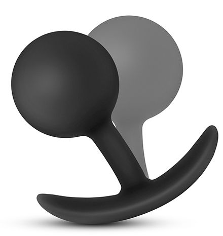 Черная анальная пробка Wearable Vibra Plug - 9,5 см. от Intimcat