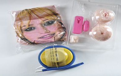 Надувная кукла  с вибратором и вставками вагина-анус от Intimcat