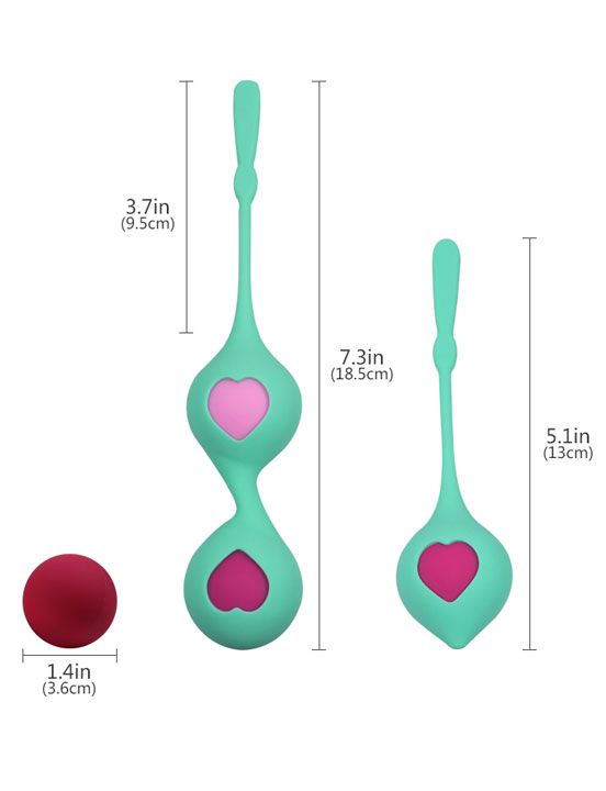 Набор из 4 вагинальных разновесных шариков Grace от Intimcat