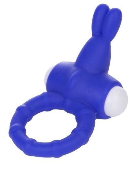 Фиолетовое виброкольцо с зайчиком для клиторального массажа Power Rabbit Clit Cockring - силикон