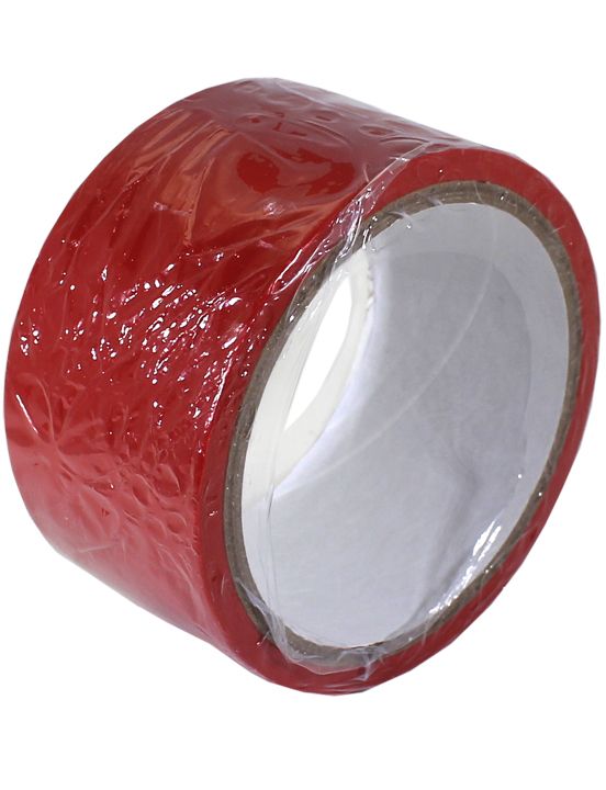 Красный скотч для связывания Bondage Tape - 15 м. - поливинилхлорид (ПВХ, PVC)