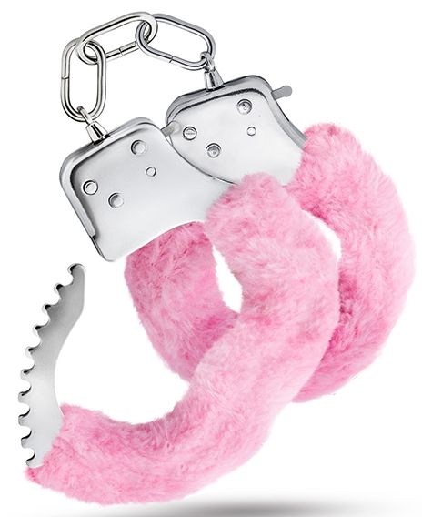 Розовые игровые наручники Cuffs Blush Novelties