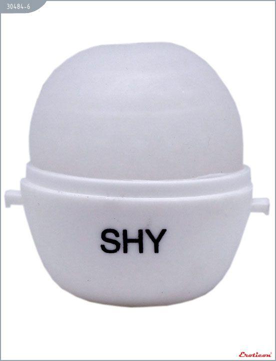 Белый мастурбатор-яйцо SHY PokeMon - силикон