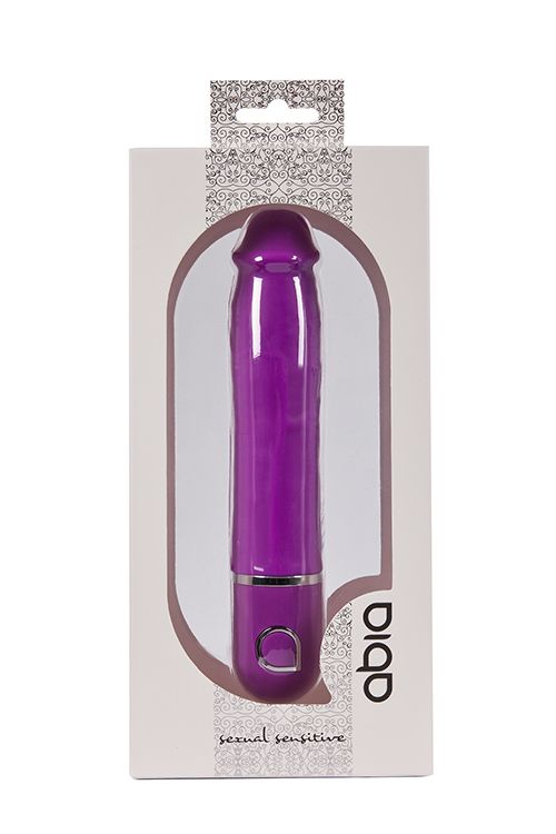 Фиолетовый вибратор-реалистик без мошонки ABIA MORPHEUS - 18 см. - силикон
