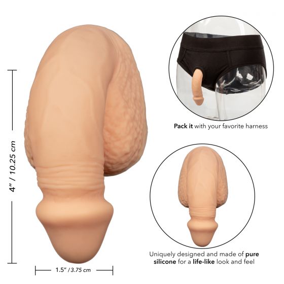 Телесный фаллоимитатор для ношения Packer Gear 4  Silicone Packing Penis от Intimcat