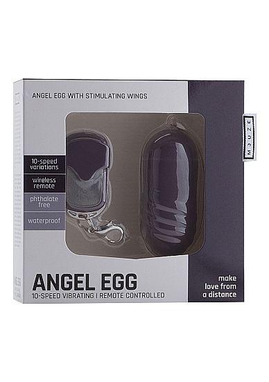 Фиолетовое виброяйцо Angel Egg с пультом ДУ от Intimcat