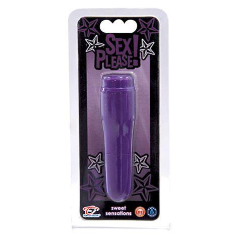 Фиолетовая виброракета Sex Please! Sweet Sensations Vibe - анодированный пластик (ABS)