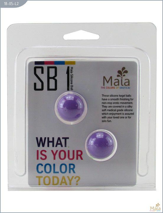 Металлические вагинальные шарики с фиолетовым силиконовым покрытием - фото 5