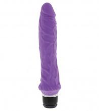 Фиолетовый вибратор-реалистик PURRFECT SILICONE CLASSIC 8.5INCH - 21,5 см.