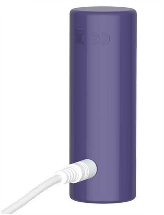 Фиолетовое эрекционное виброкольцо Magic Ring - силикон