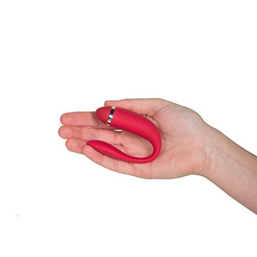Красный вибратор для пар на батарейках We-Vibe Special Edition - силикон