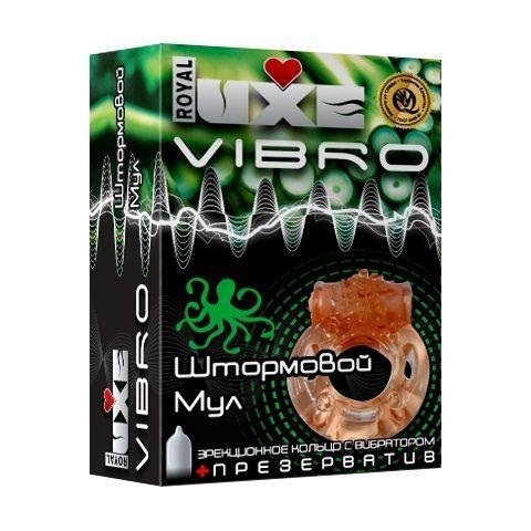 Эрекционное виброкольцо Luxe VIBRO  Штормовой Мул - силикон