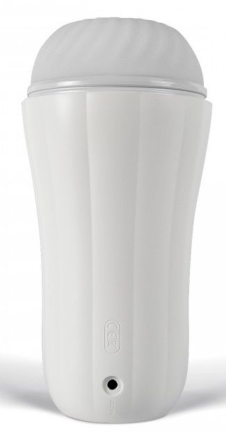Белый вибромастурбатор Robin - 19,8 см. от Intimcat