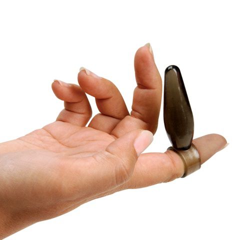 Маленькая анальная пробка Finger Rimmers с кольцом - 7 см. - термопластичная резина (TPR)