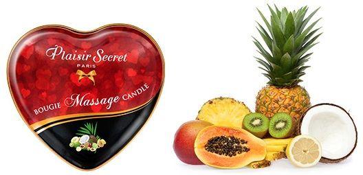 Массажная свеча с ароматом экзотических фруктов Bougie Massage Candle - 35 мл. - 