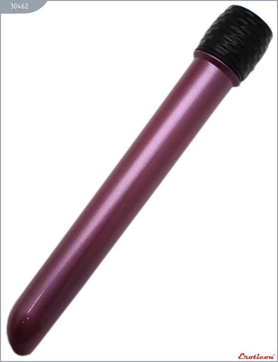 Фиолетовый тонкий вибратор Boy Friend - 14,5 см. - анодированный пластик (ABS)