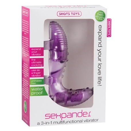 Фиолетовая вибронасадка Sexpander - силикон