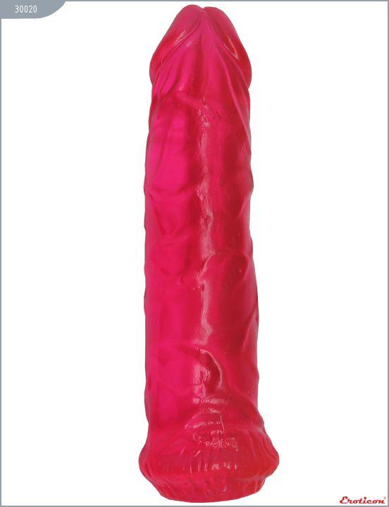 Гелевый розовый фаллоимитатор без мошонки - 17 см. от Intimcat