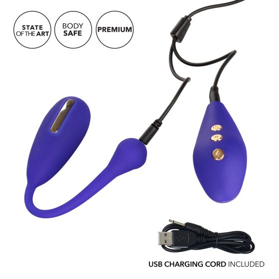Фиолетовый шарик с электростимуляцией и вибрацией Intimate E-Stimulator Remote Kegel Exerciser California Exotic Novelties
