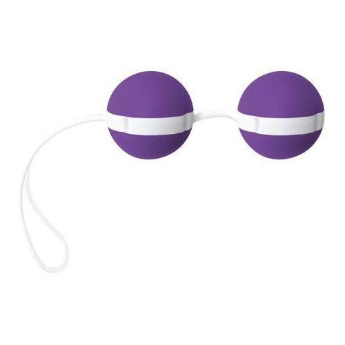 Фиолетово-белые вагинальные шарики Joyballs Bicolored - Silikomed