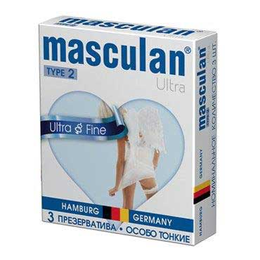 Особо тонкие презервативы Masculan Ultra Fine - 3 шт.