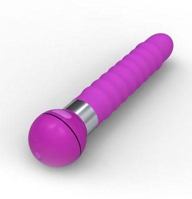 Розовый волнообразный вибромассажёр Touch - 20,5 см. - силикон